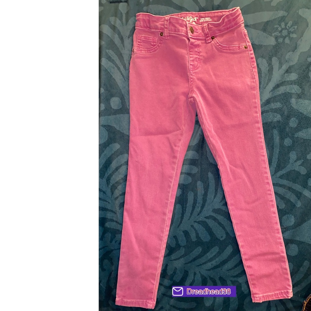 Girls purple denim jeans